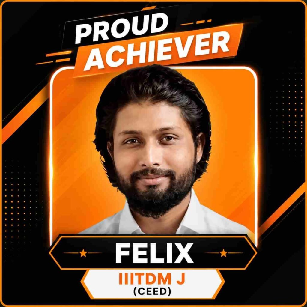 Felix CEED qualified student from Dfinite Academy