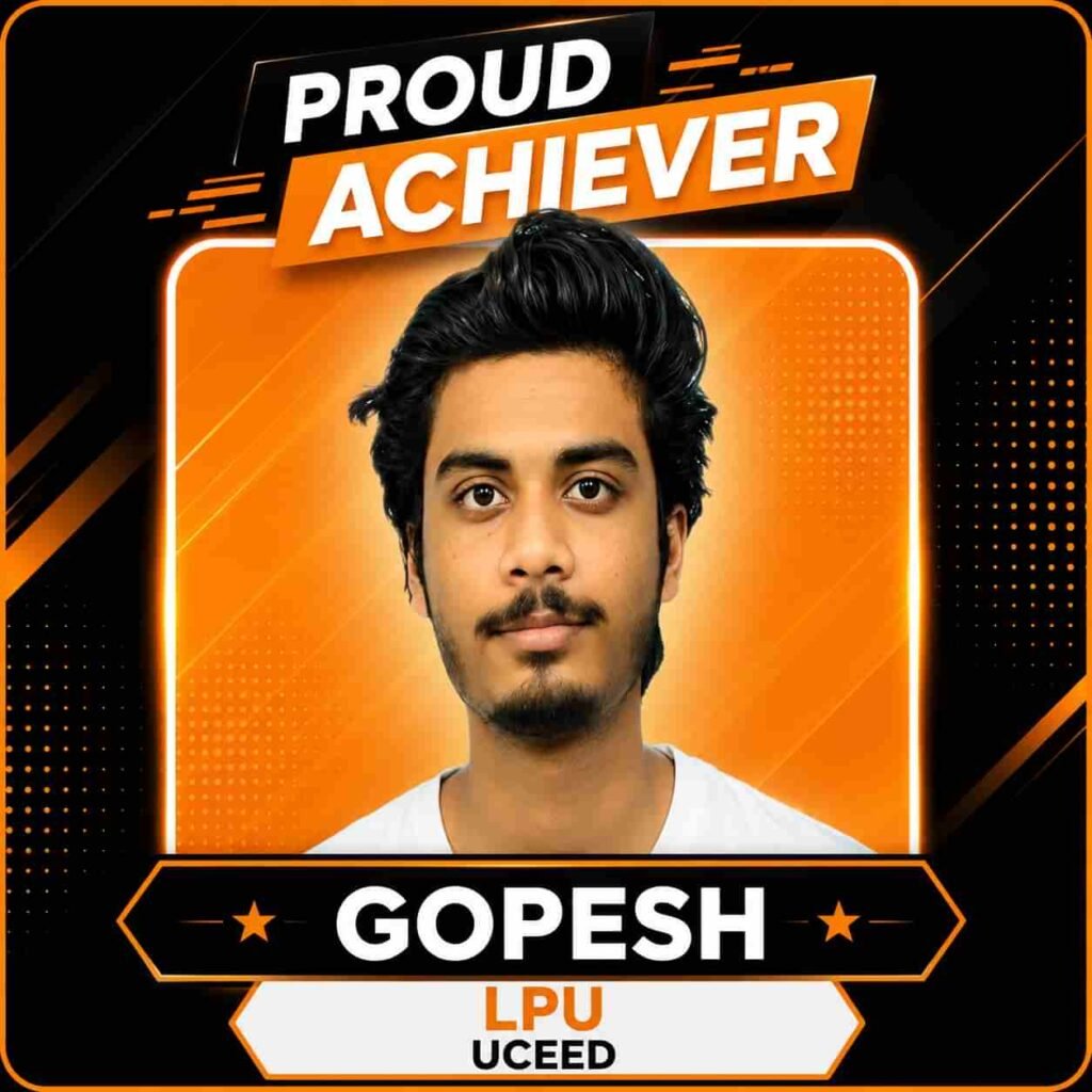 Gopesh UCEED qualified student from Dfinite Academy