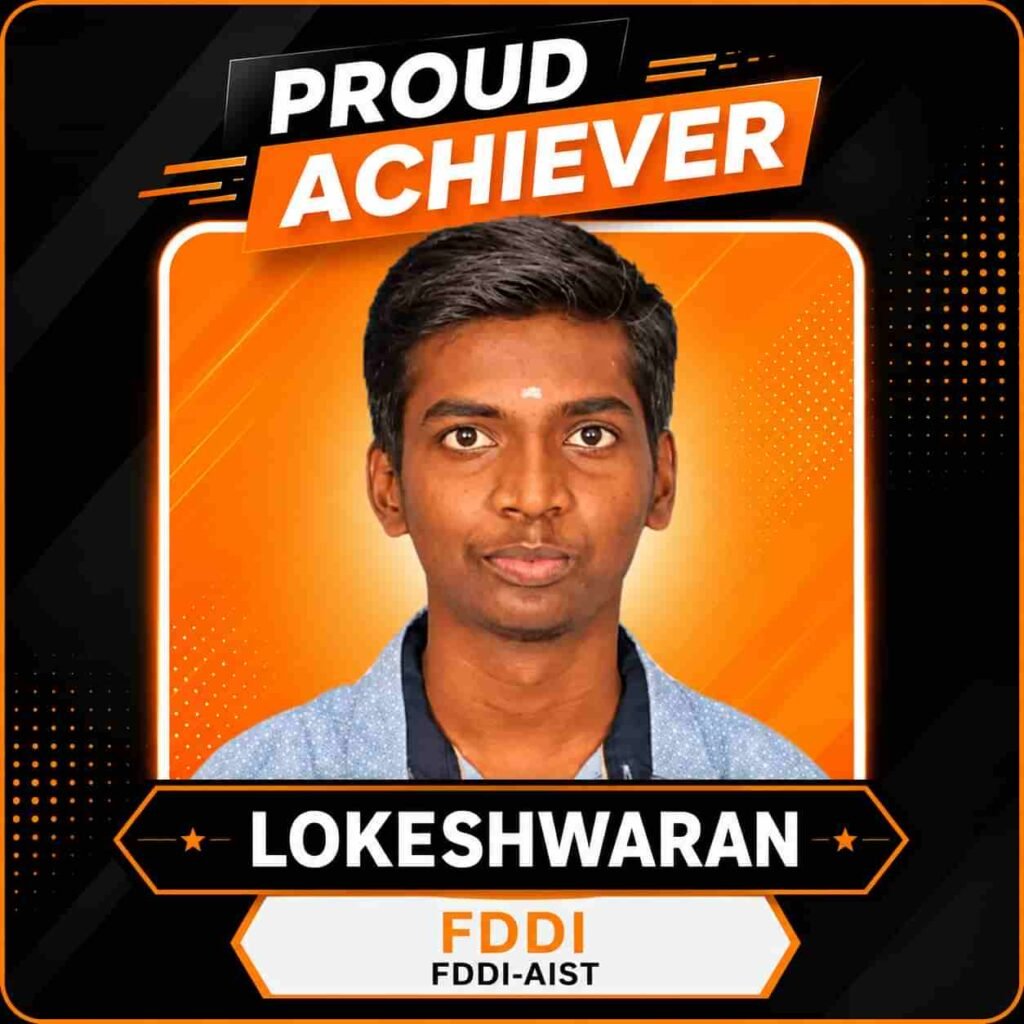Lokeshwaran selected in FDDI after coaching at Dfinite Academy